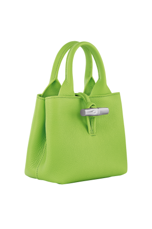 Sac à main XS Le Roseau par Longchamp en cuir vert