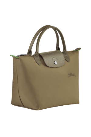 Sac à main S Le Pliage Green par Longchamp en toile taupe